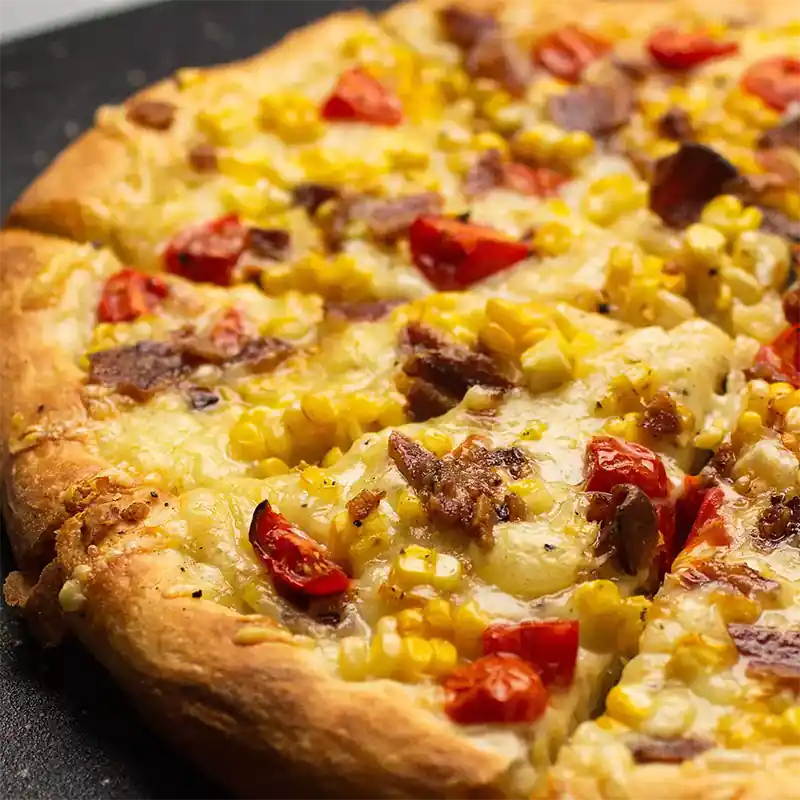 Chicken Party – Double Chicken, Sweetcorn & Tomato Pizza
