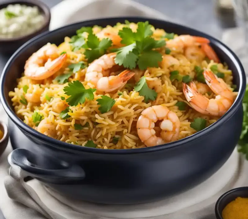 King Prawn Biryani – Aromatic Rice with Juicy King Prawns