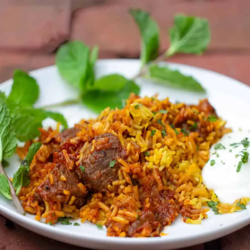 Lamb Tikka Biryani – Grilled Lamb with Fragrant Spiced Rice