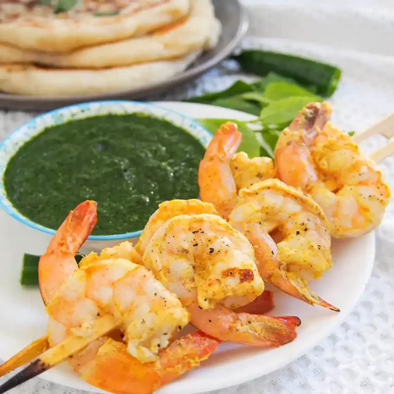 Tandoori King Prawn – Clay Oven Grilled with Spiced Marinade